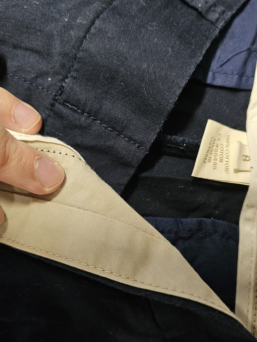 J. Crew Factory navy women's Chino pants size 8